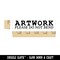 Artwork Please Do Not Bend Art Work Rectangle Rubber Stamp for Stamping Crafting